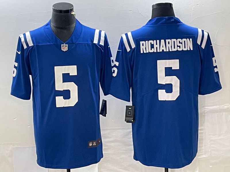 Men Indianapolis Colts #5 Richardson Royal Nike Vapor Limited NFL Jersey